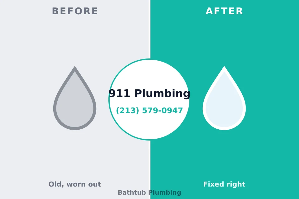 Before and after: plumbing company Godley, TX